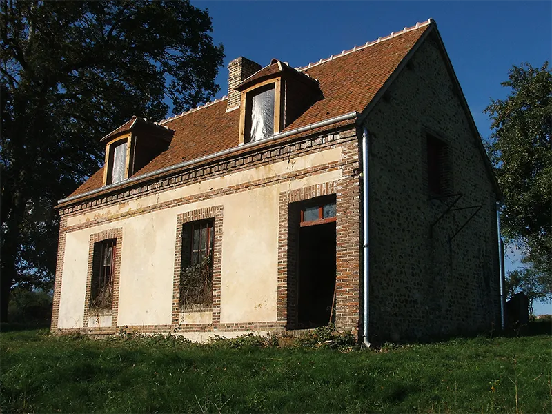 Réfection d'une couverture en tuiles plates de pays dans le Perche