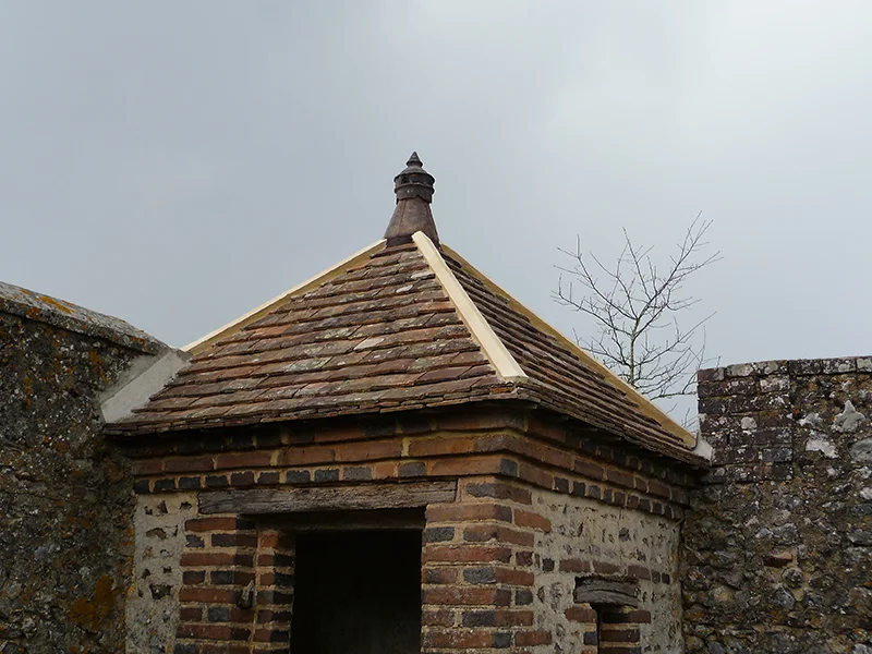 Réfection d'une échauguette dans le Perche