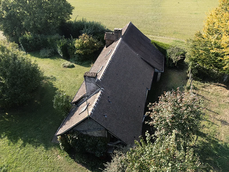 Rénovation de toiture d'une longère percheronne