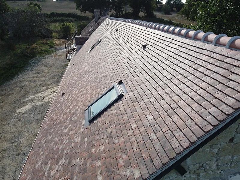 Rénovation complète de toiture d'une longère percheronne